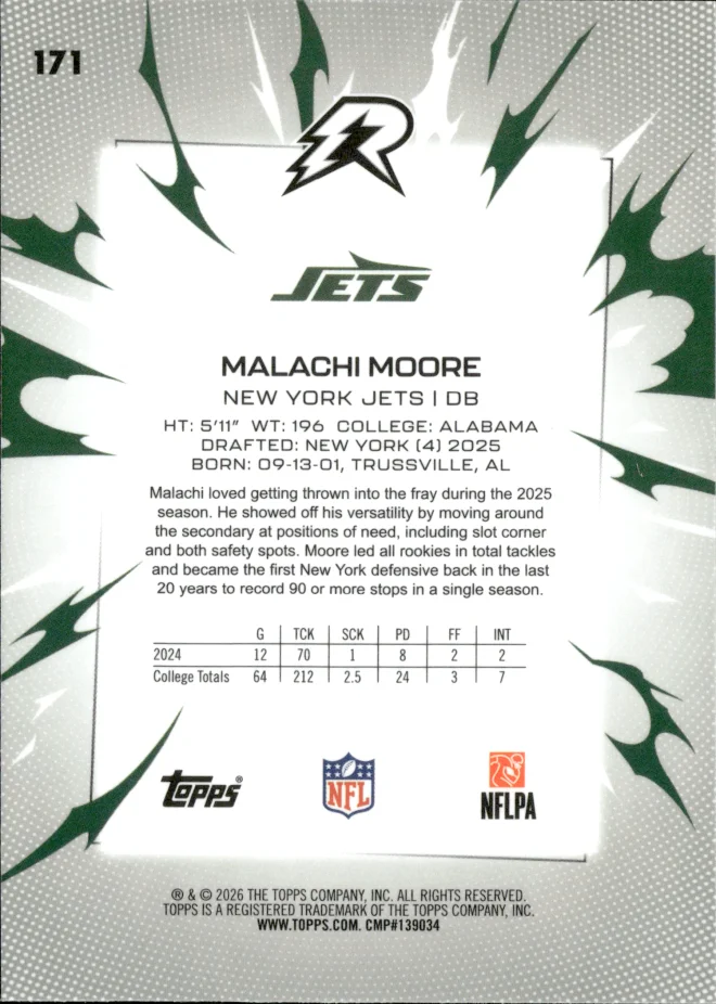 Malachi Moore card back