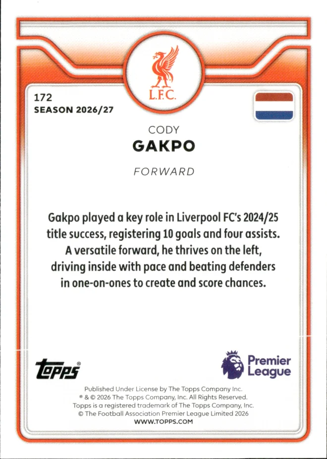 Cody Gakpo card back