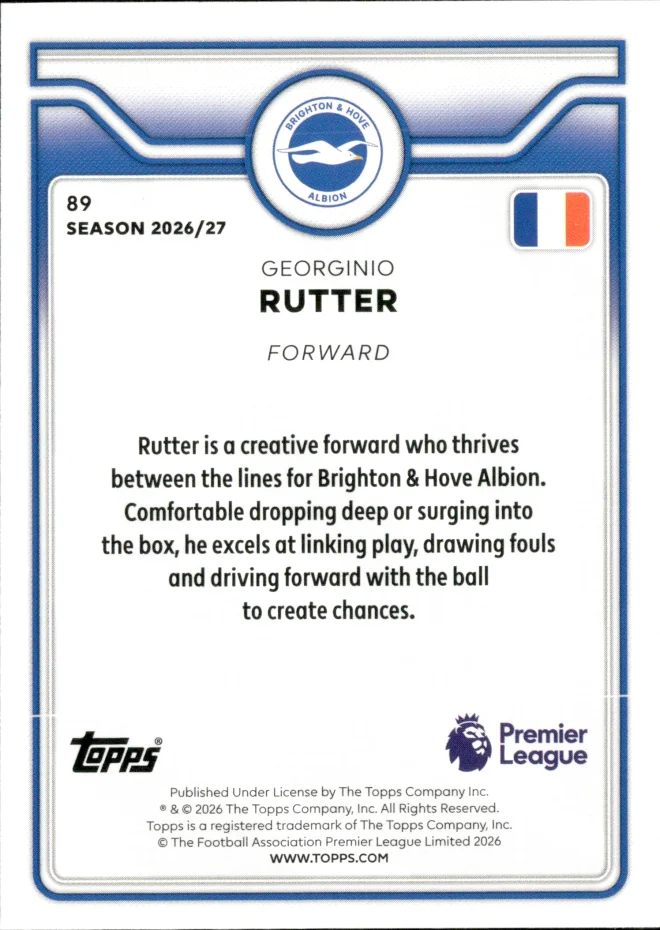 Georginio Rutter card back