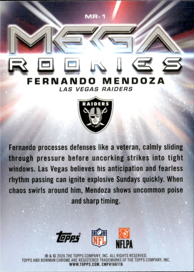 Fernando Mendoza card back
