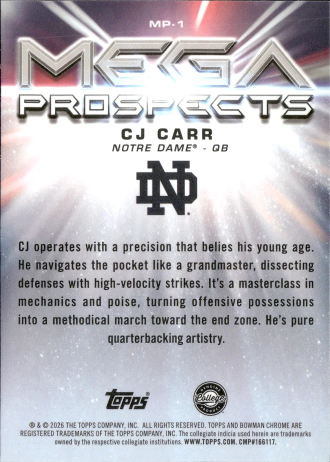 CJ Carr card back