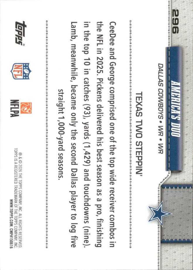 America's Duo card back