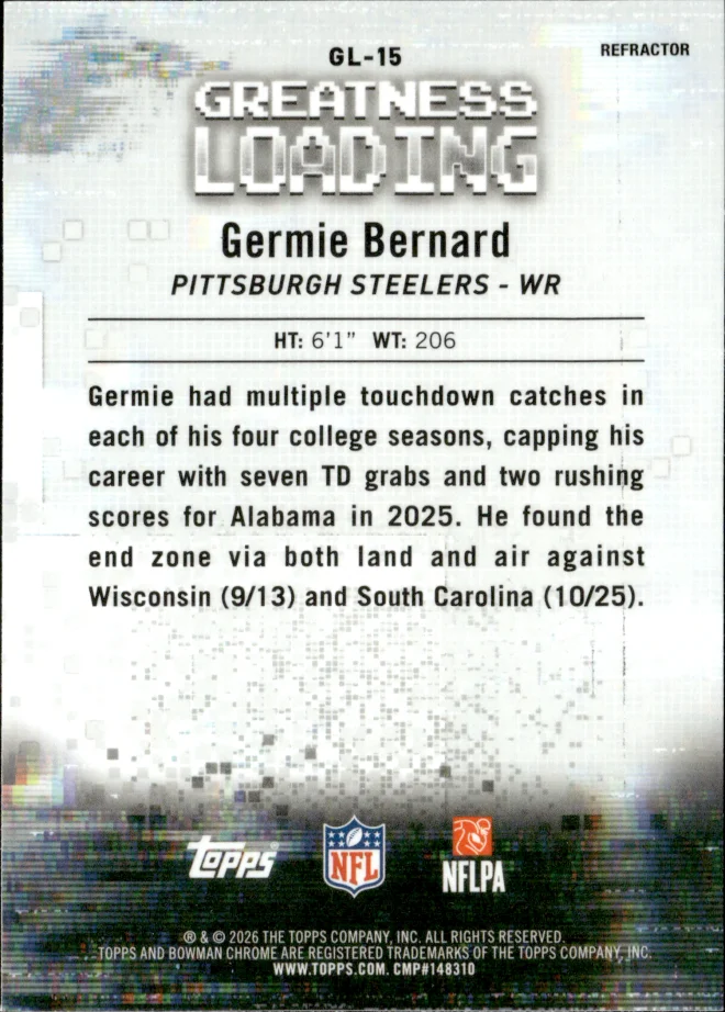 Germie Bernard card back