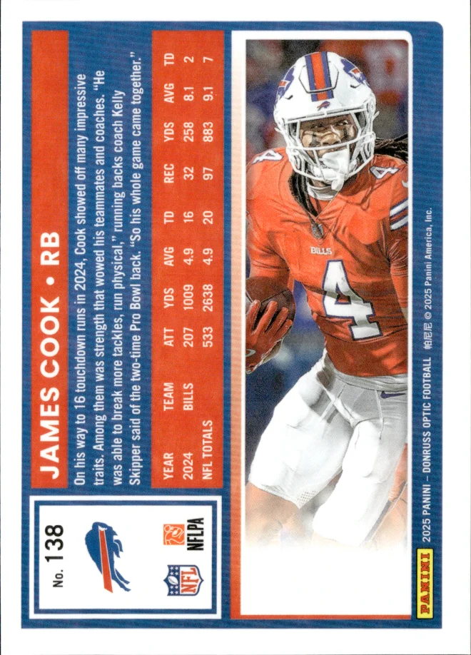 James Cook card back