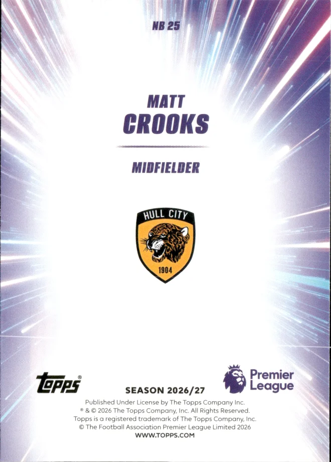 Matt Crooks card back