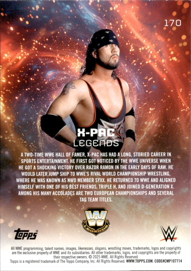 X-Pac card back