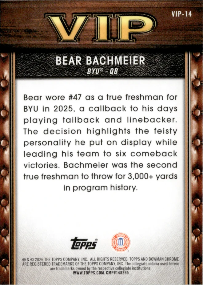 Bear Bachmeier card back
