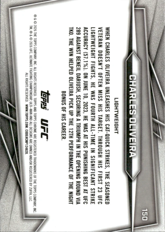 Charles Oliveira card back