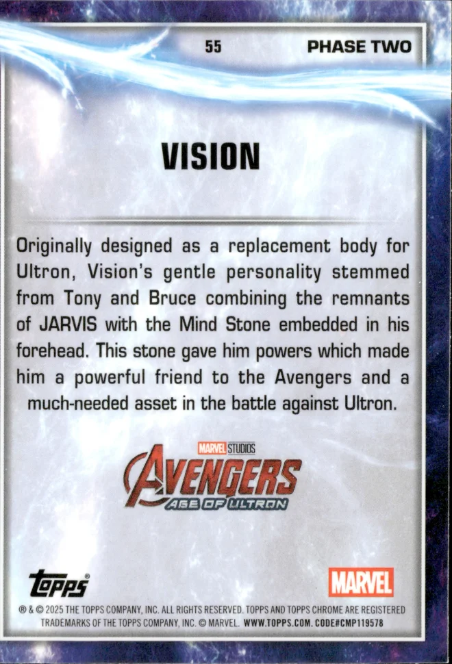 Vision card back