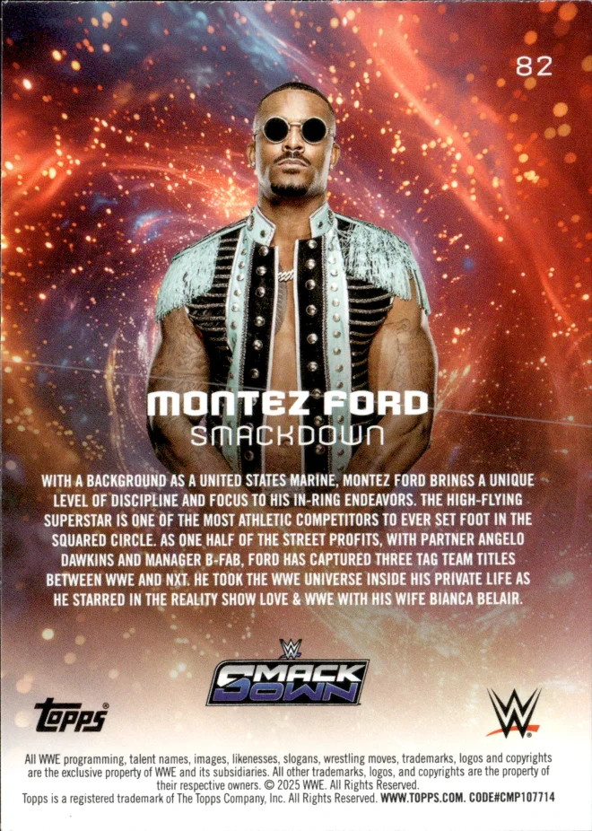 Montez Ford card back