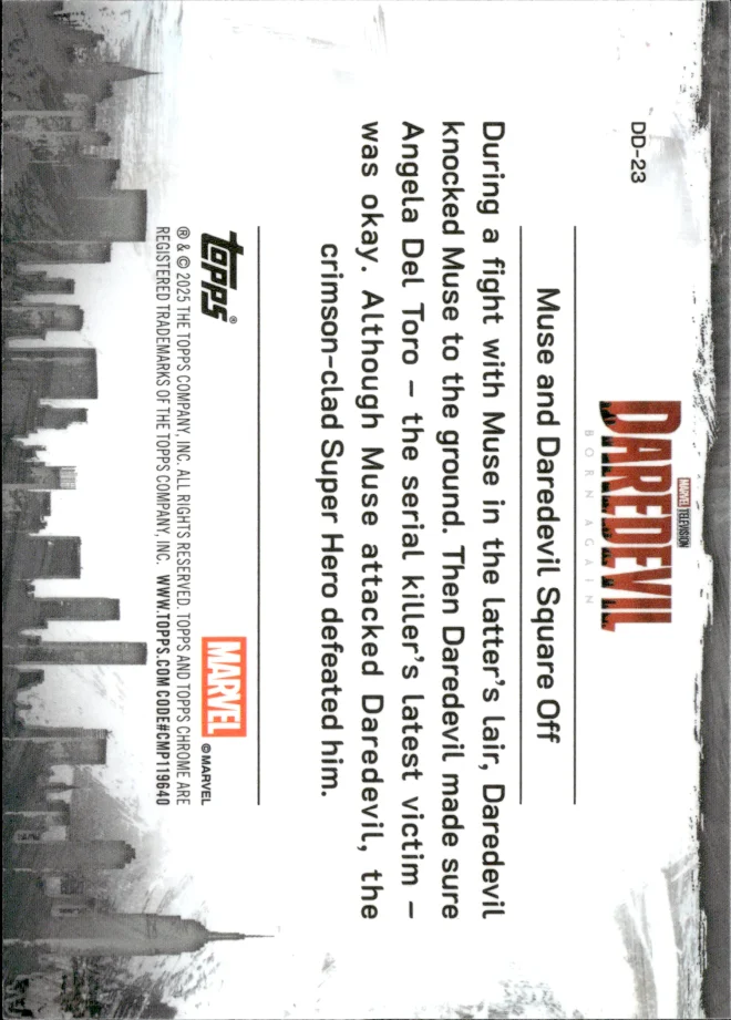 Muse & Daredevil card back