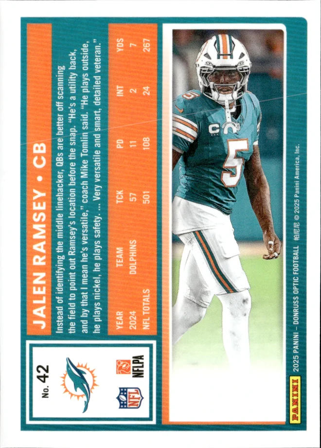 Jalen Ramsey card back