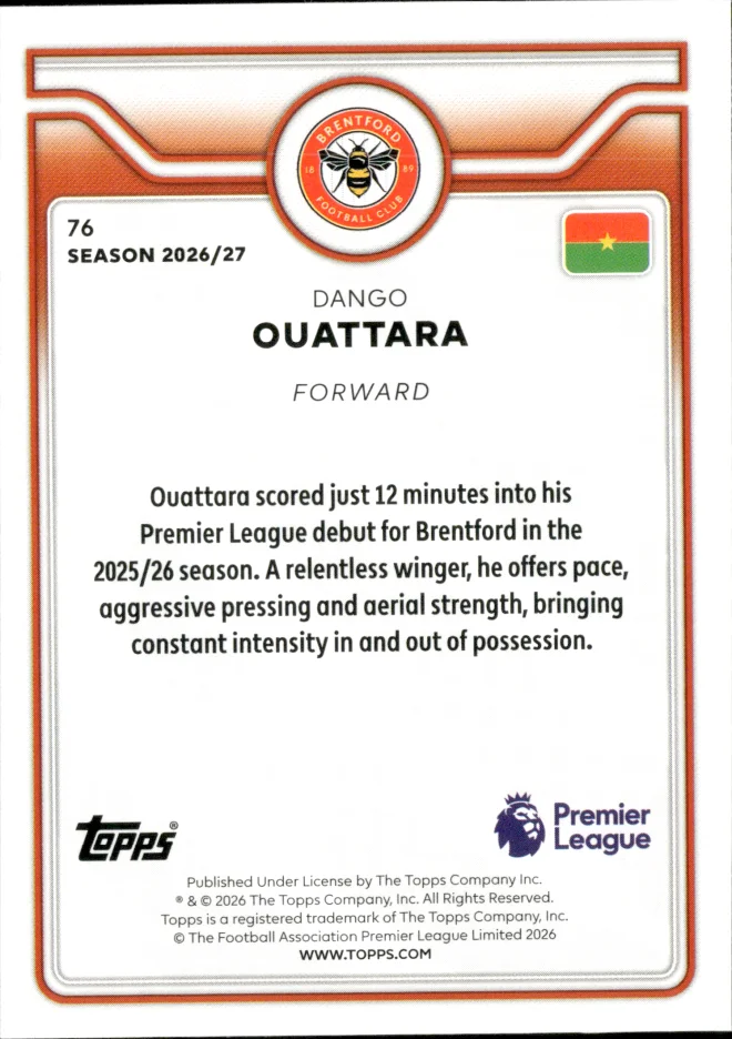 Dango Ouattara card back