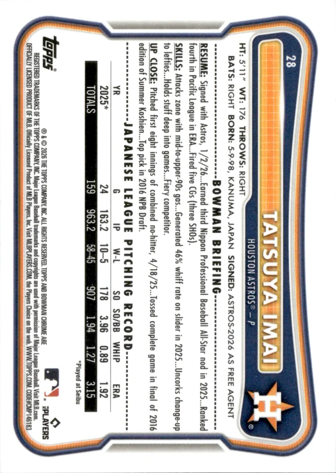 Tatsuya Imai card back