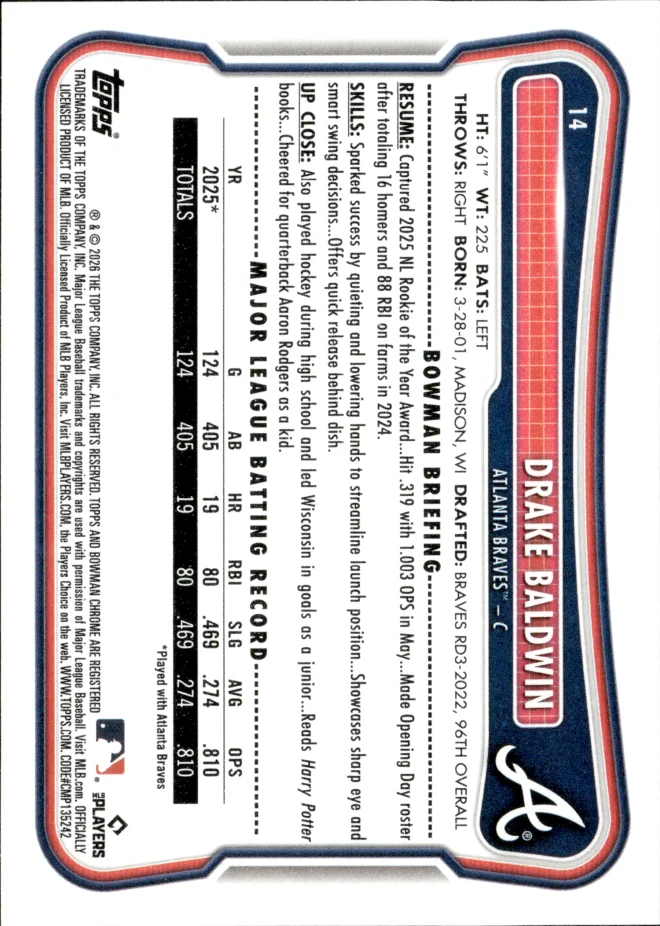 Drake Baldwin card back