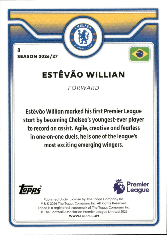 Estêvão Willian card back