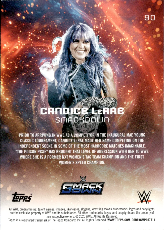 Candice LeRae card back