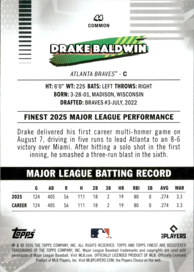 Drake Baldwin card back