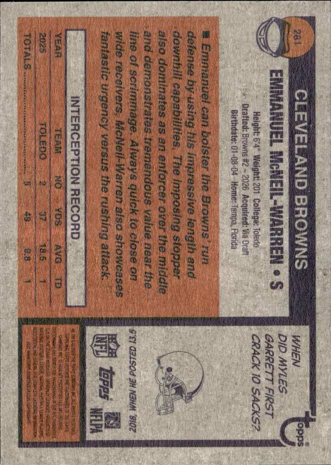 Emmanuel McNeil-Warren card back