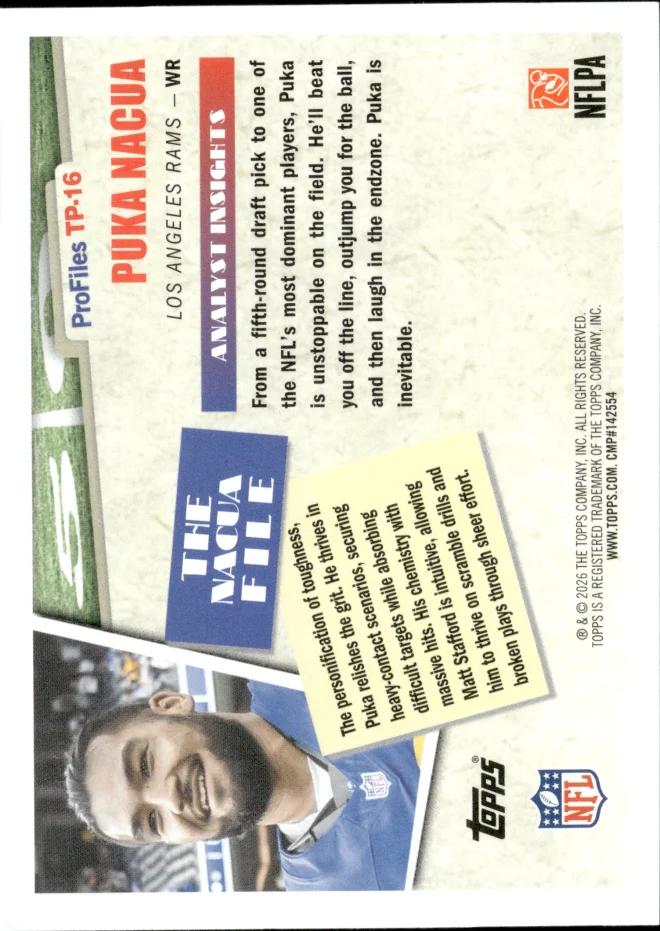Puka Nacua card back