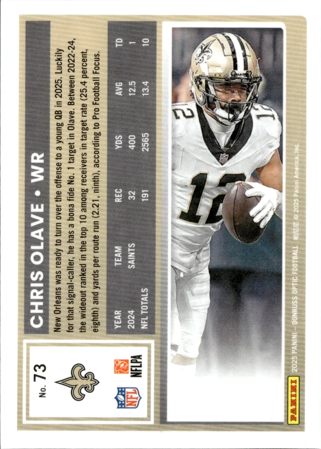 Chris Olave card back