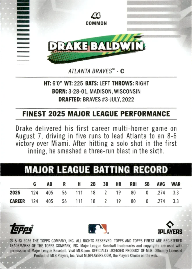 Drake Baldwin card back