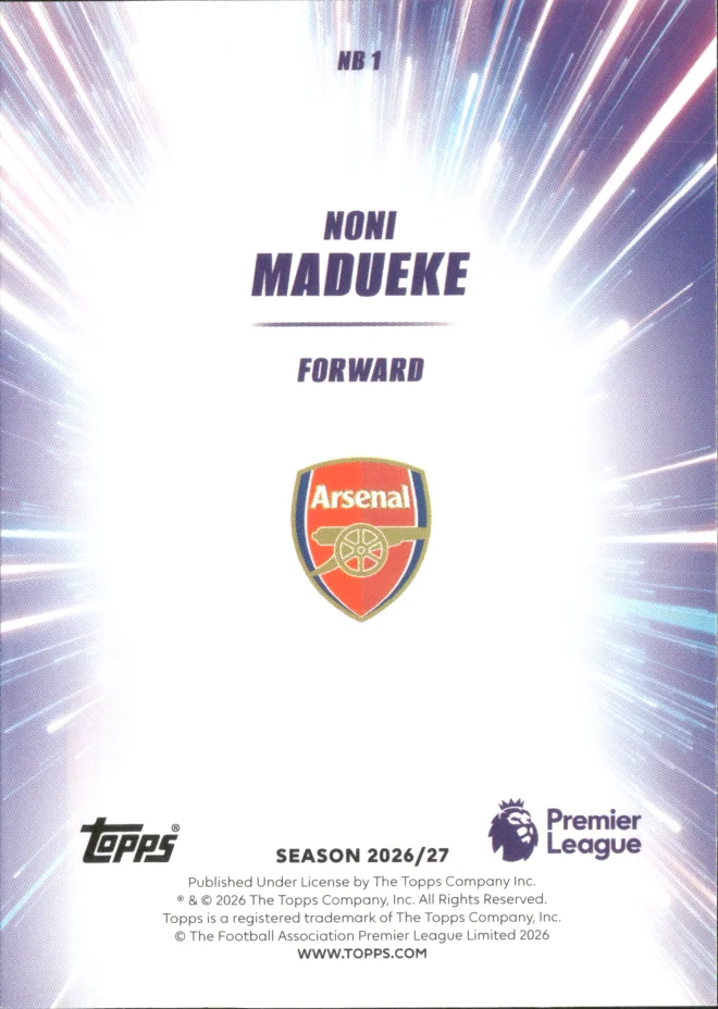 Noni Madueke card back