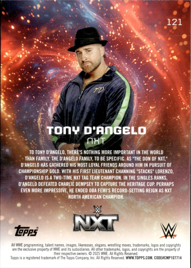 Tony D'Angelo card back