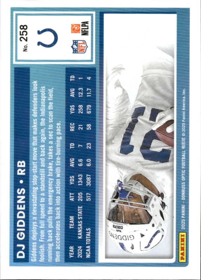DJ Giddens card back