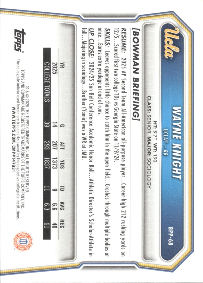 Wayne Knight card back