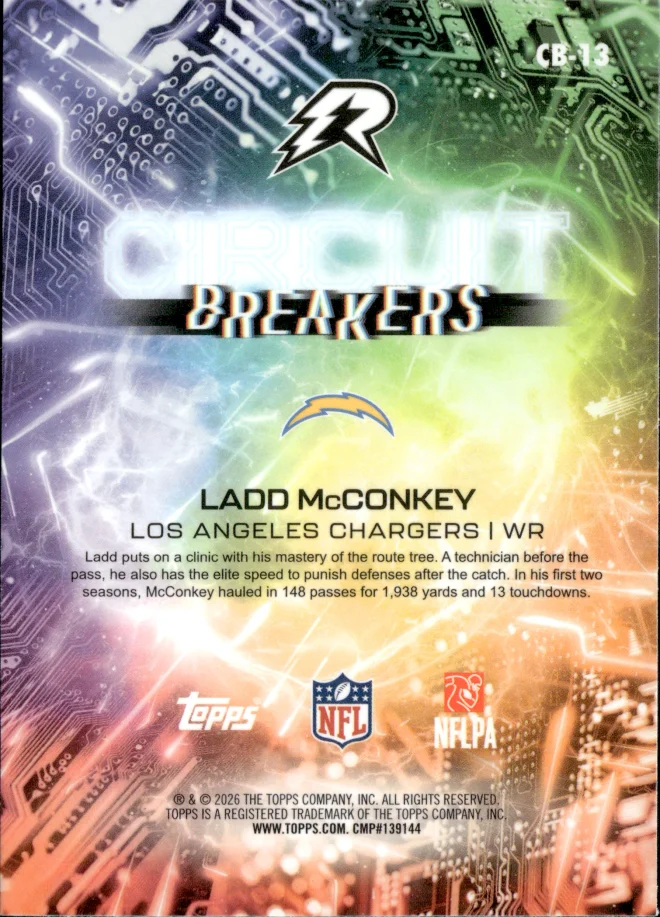 Ladd McConkey card back