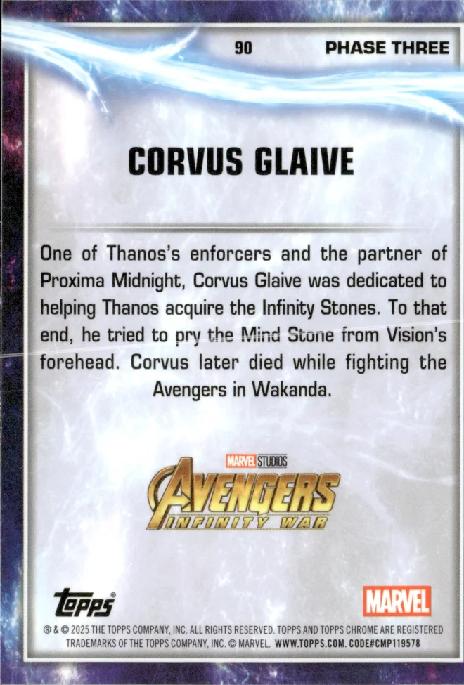 Corvus Glaive card back