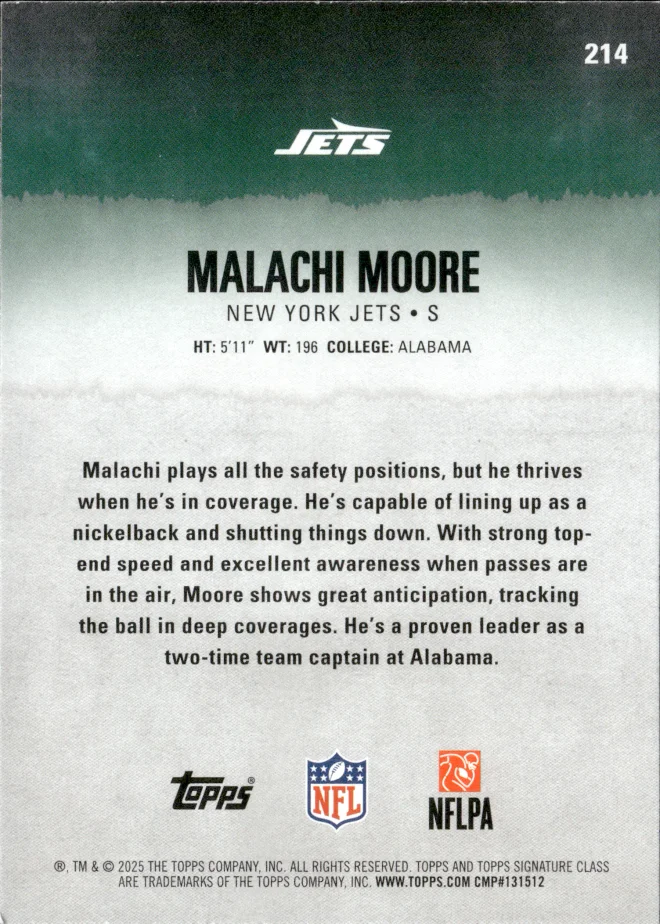 Malachi Moore card back