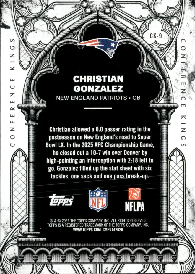 Christian Gonzalez card back