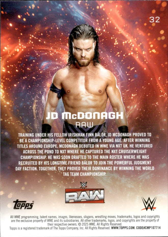 JD McDonagh card back