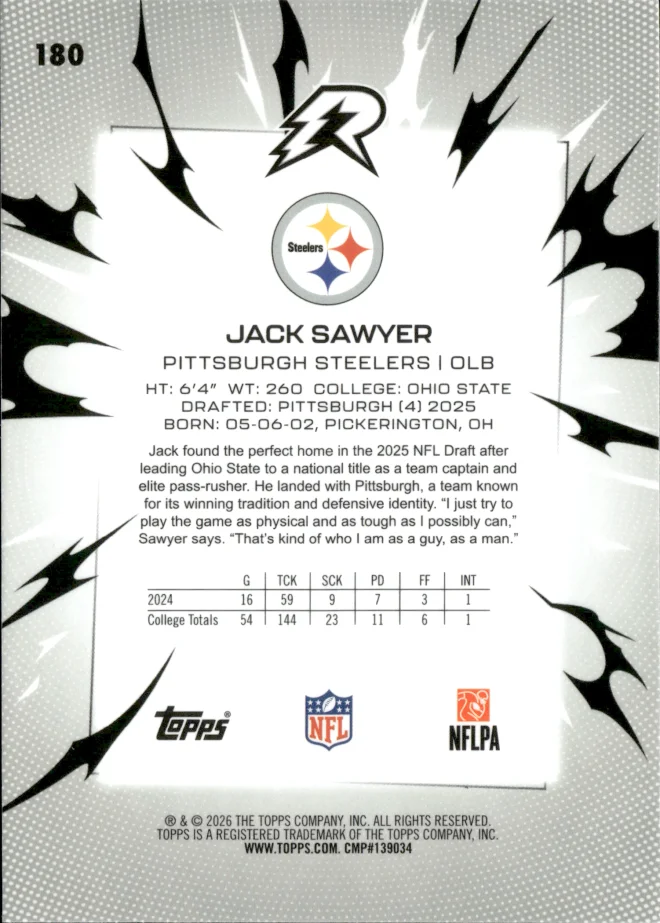 Jack Sawyer card back