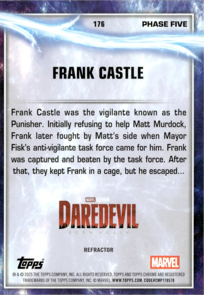 Frank Castle card back