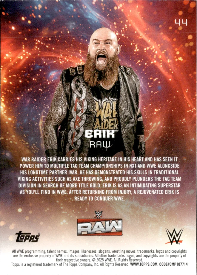 Erik card back