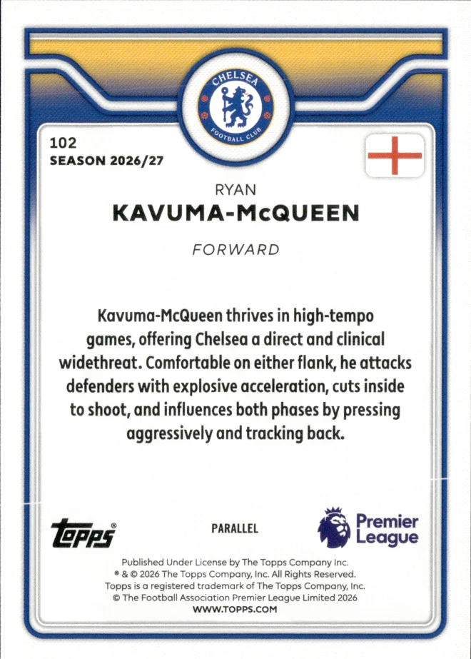 Ryan Kavuma-McQueen card back