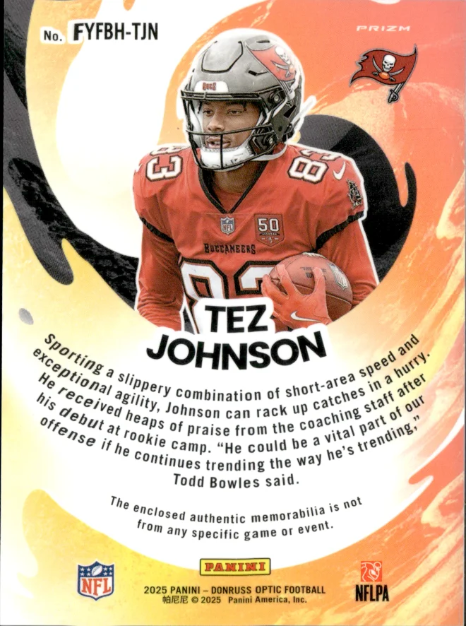 Tez Johnson card back