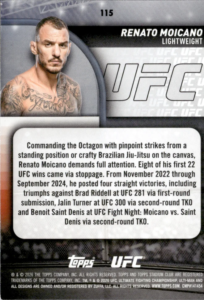Renato Moicano card back