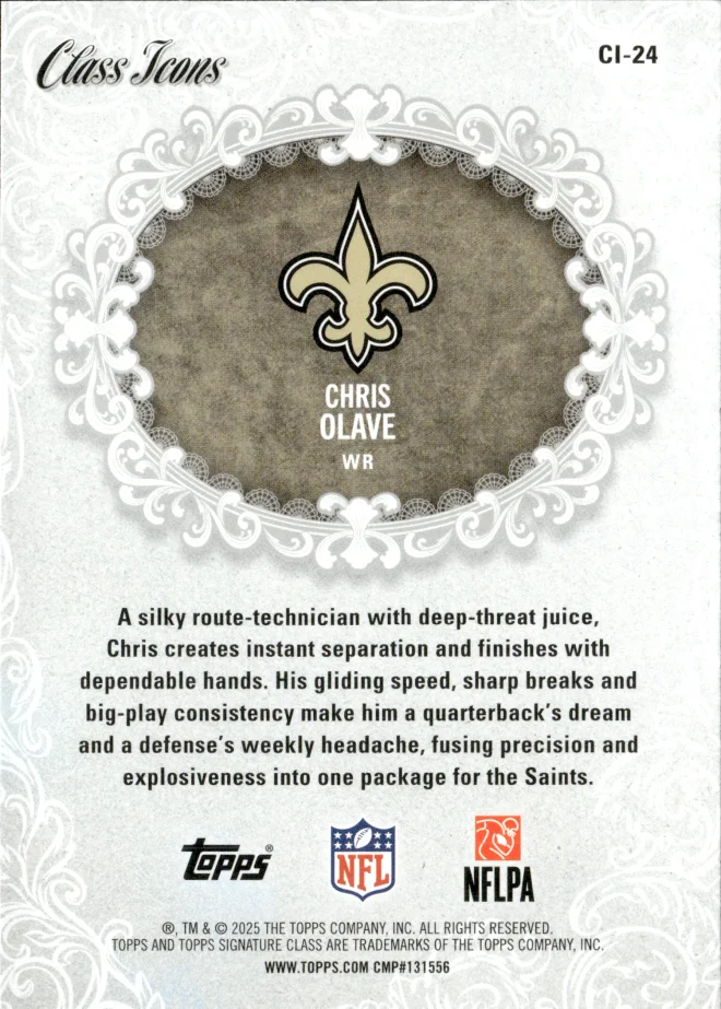 Chris Olave card back