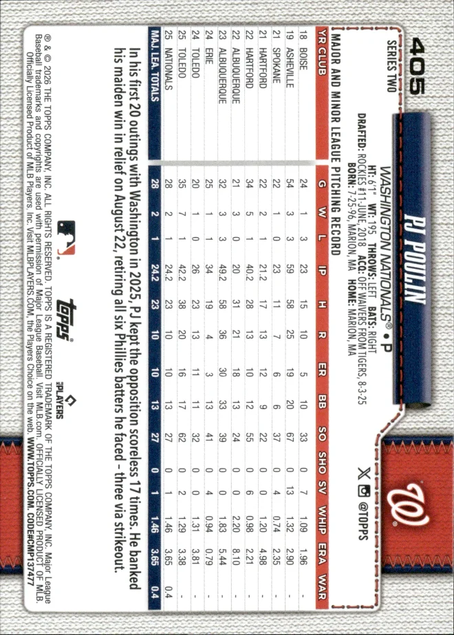 PJ Poulin card back