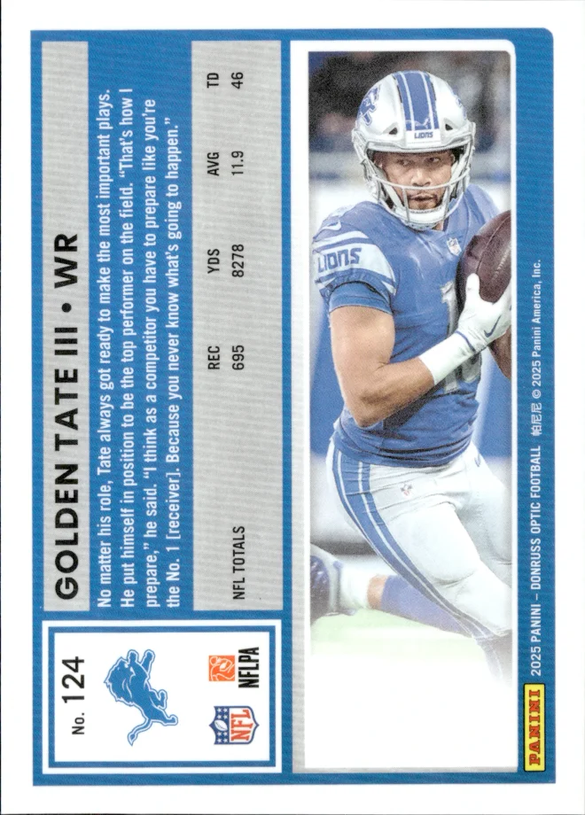 Golden Tate III card back