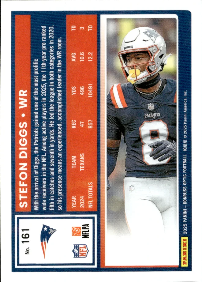 Stefon Diggs card back