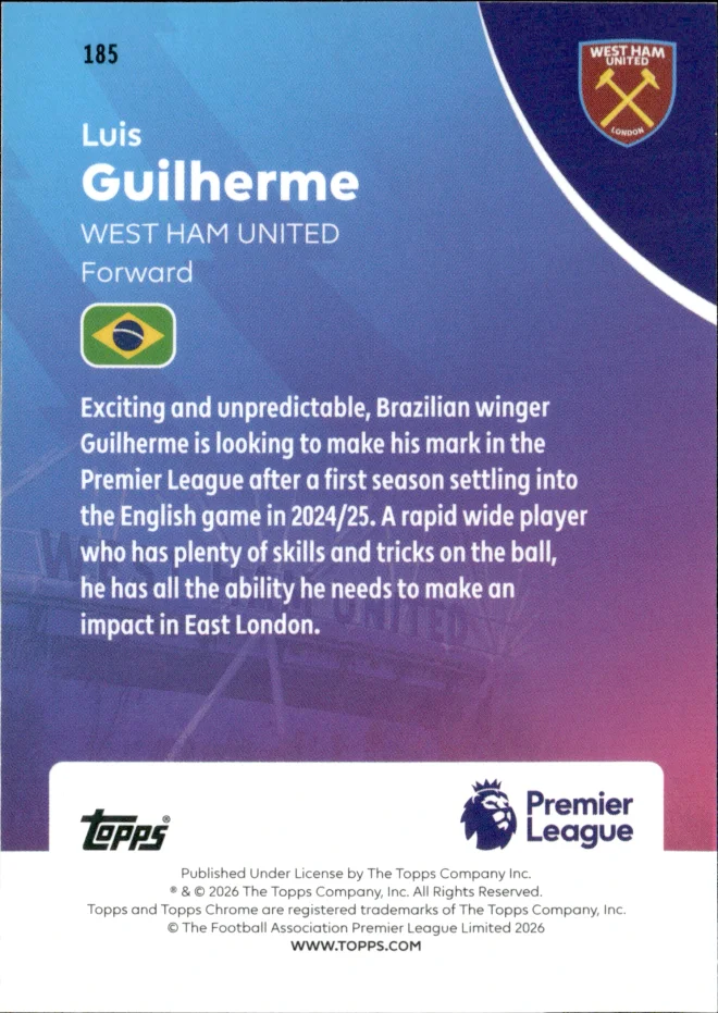 Luis Guilherme card back