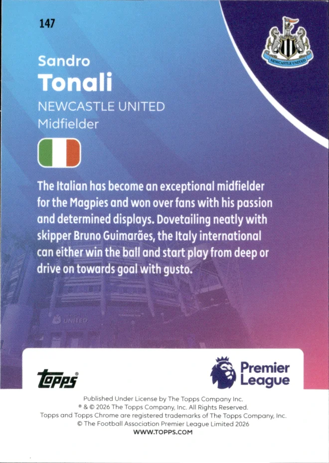 Sandro Tonali card back