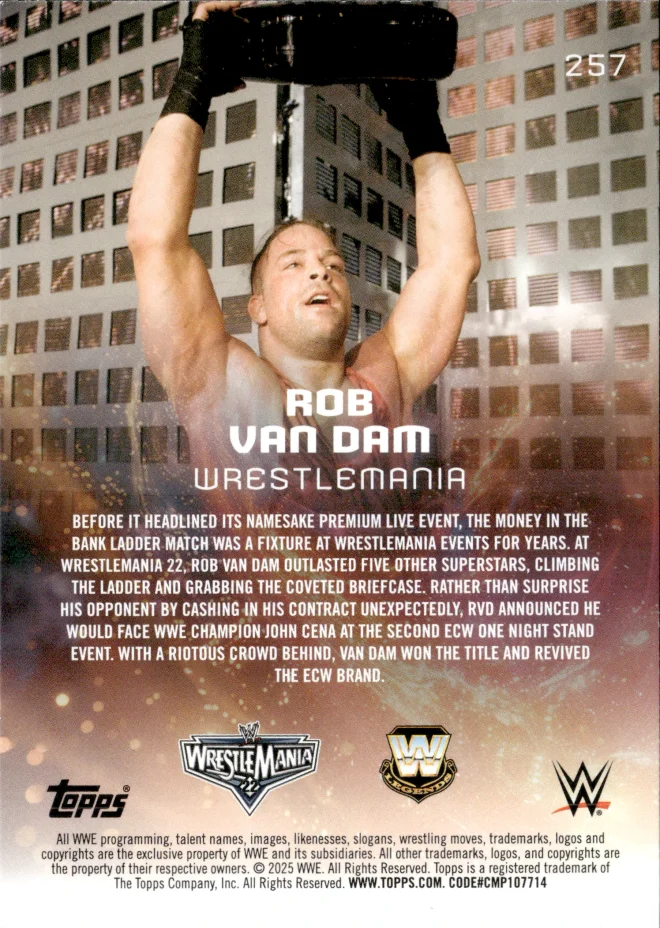 Rob Van Dam card back