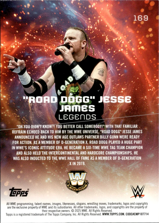 "Road Dogg" Jesse James card back