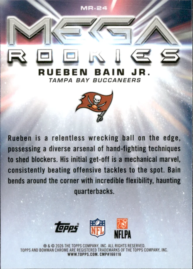 Rueben Bain Jr. card back